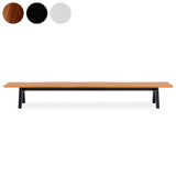 Stor tree edge bench 340 x 43-47 x 45 cm teak with aluminum or teak frame