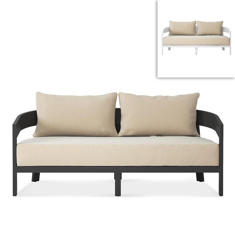 Vento Aluminium Sofa 2 Seater 175 x 86.3 x 67 cm