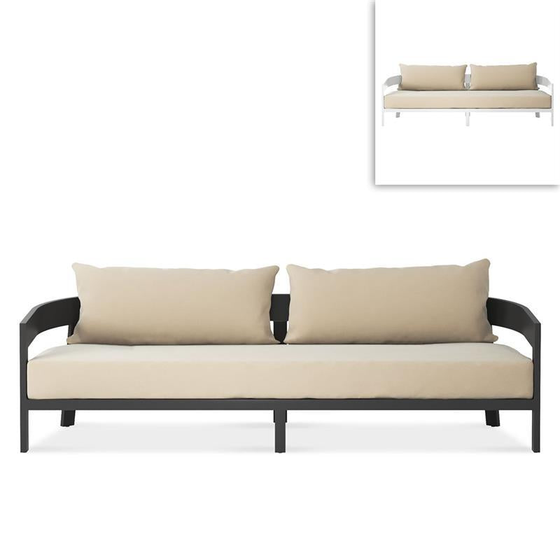 Vento Aluminium Sofa 3 Seater 240 x 86.3 x 67 cm