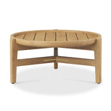 Table basse et ronde Aspen en teck de plantation certifié grade A 60 cm