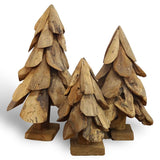 Teak Christmas tree medium - approx. 40 cm high made from driftwood pieces