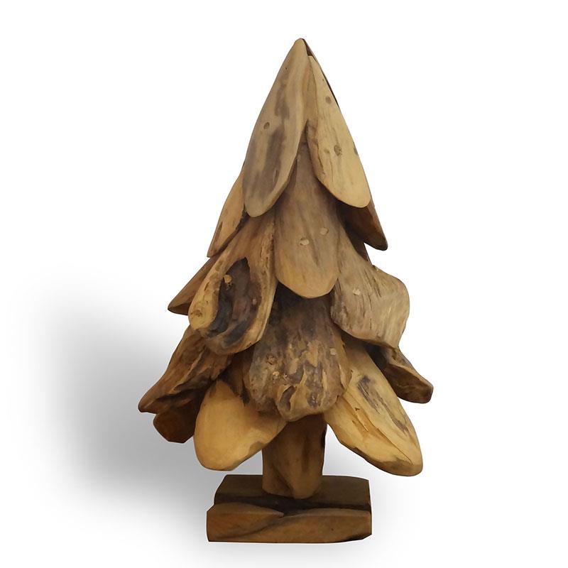 Teak Christmas tree medium - approx. 40 cm high made from driftwood pieces