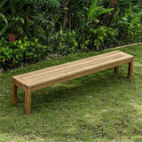 Dusun garden bench without backrest 214 cm recycled teak