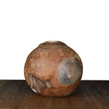 Teak wood ball with candle medium - approx. 20 cm