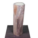 Teak candle "trunk" very large - approx. 50 cm high