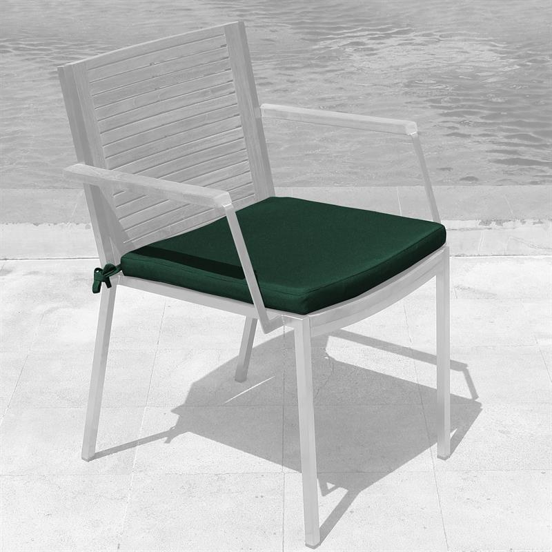 Coussin d'assise Ticino chaise empilable avec et sans accoudoirs 45x45x4cm Nagata