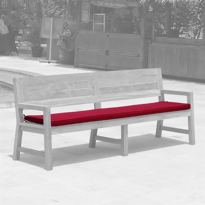 Dusun bench cushion for 230 cm bench with armrest 218 x 49 cm Nagata