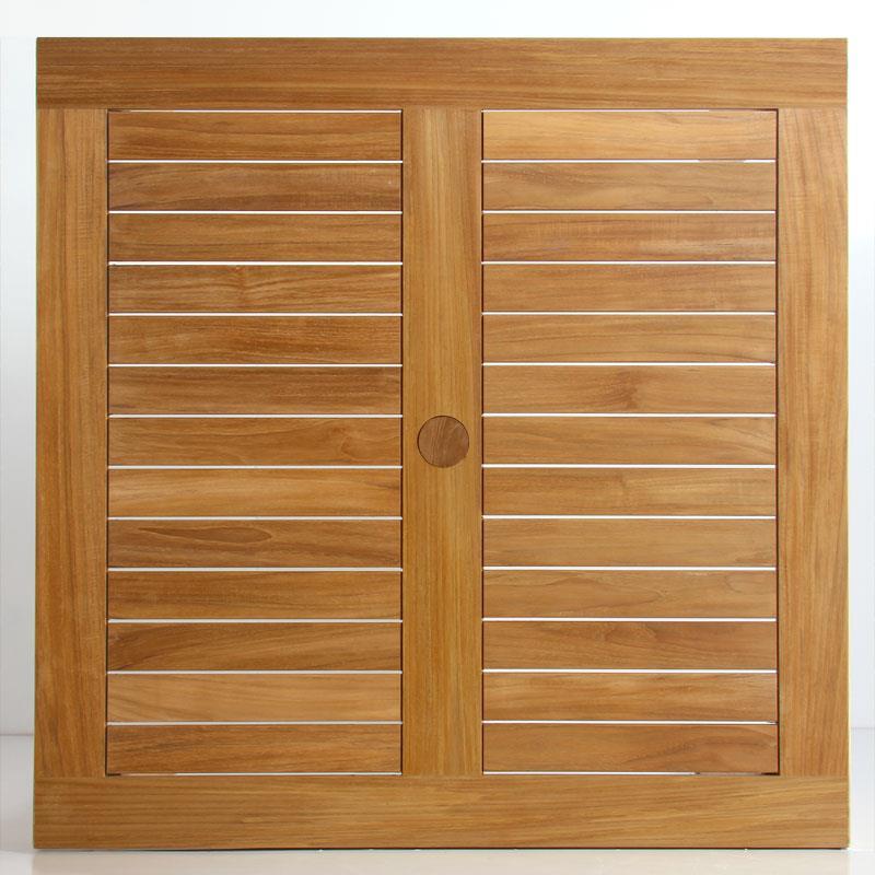 Briston Esstisch 100 x 100 x 76cm zertifiziertes Teak Grade A mit 6x6 cm Tischbeinen