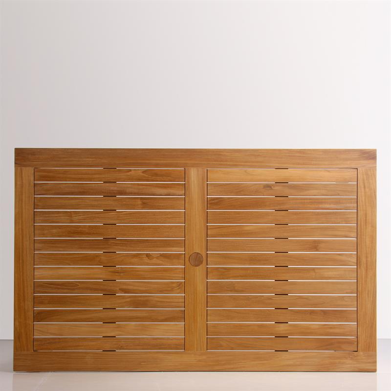 Briston Esstisch 165 x 100 x 76cm zertifiziertes Teak Grade A mit 6x6 cm Tischbeinen