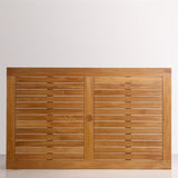 Briston Esstisch 165 x 100 x 76cm zertifiziertes Teak Grade A mit 6x6 cm Tischbeinen