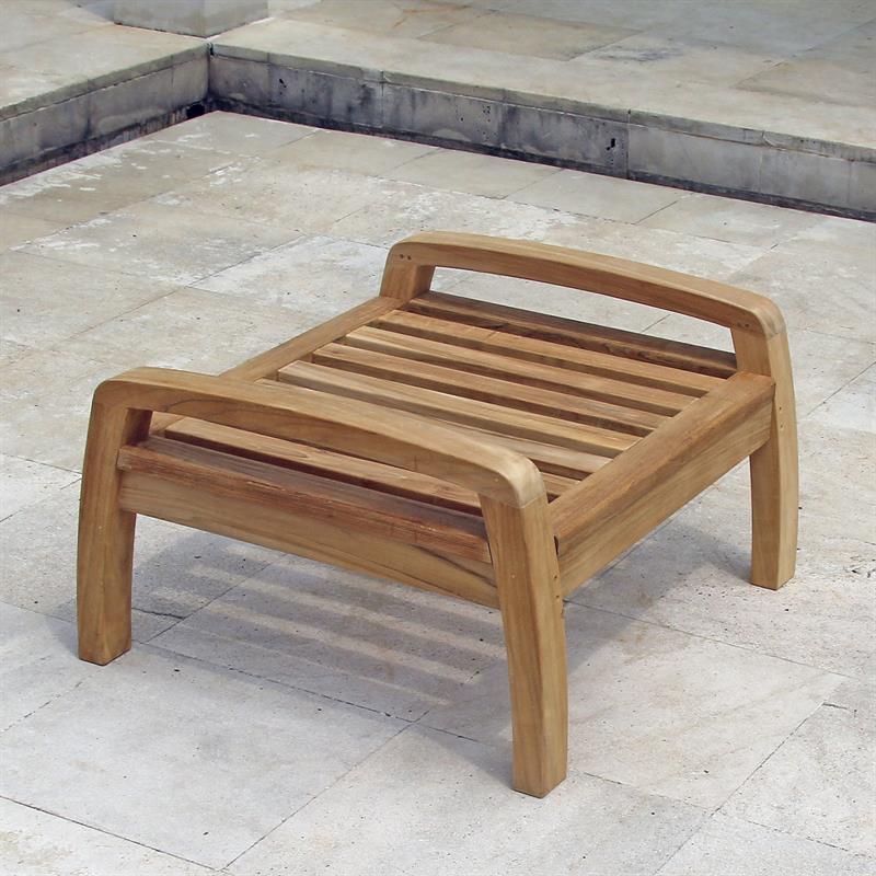 Corona Hocker/Fußschemel 66,5 x 72 x 40 cm -  Zertifiziertes Teakholz GRADE A