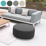 Dara stool round with 80cm diameter - 40cm high outdoor textile with stainless steel base