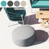 Dara stool round with 80cm diameter - 40cm high outdoor textile with stainless steel base