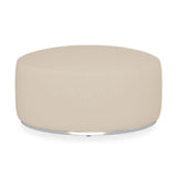 Tabouret Dara rond diamètre 80cm - textile extérieur hauteur 40cm avec piètement inox