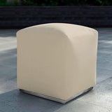 Dara stool square 40x40cm - 40cm high outdoor textile with stainless steel base