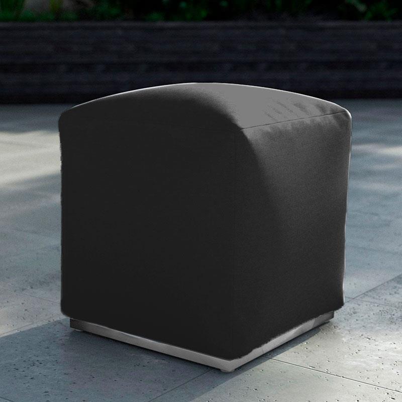 Dara stool square 40x40cm - 40cm high outdoor textile with stainless steel base