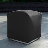 Dara stool square 40x40cm - 40cm high outdoor textile with stainless steel base