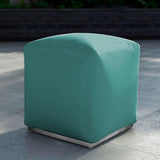 Dara stool square 40x40cm - 40cm high outdoor textile with stainless steel base