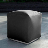 Dara stool square 40x40cm - 40cm high outdoor textile with stainless steel base