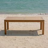 Hampton dining table 160 x 85 x 76 cm teak with 9x9 cm table legs with height adjustment