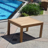 Hampton Esstisch 85 x 85 x 76cm Teak mit 9x9 cm Tischbeinen mit Höhenverstellung