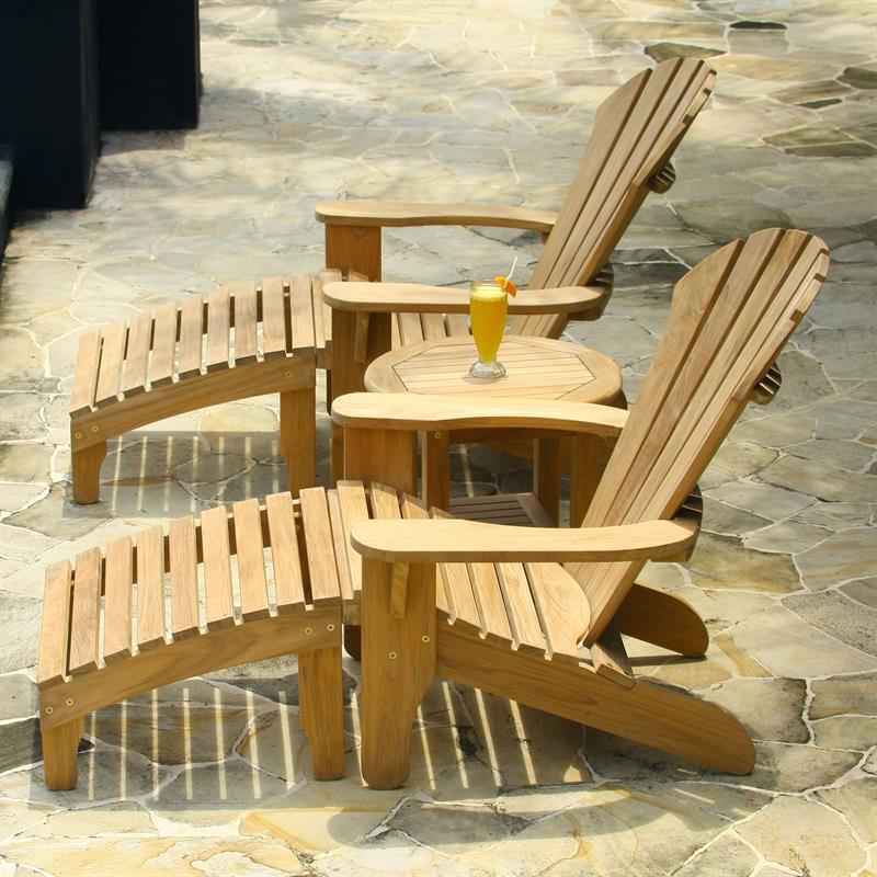 Adirondack Fußschemel Teak