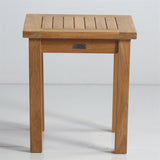 Briston side table 45x45x50cm certified teak Grade A with 6x6 cm table legs