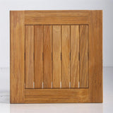 Briston Beistelltisch 45 x 45 cm mit Ablage zertifiziertes Teak Grade A mit 6x6 cm Tischbeinen