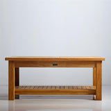 Briston sofa table 105 x 60cm with shelf certified teak Grade A with 6x6 cm table legs