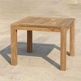 Dusun Esstisch 100 x 100 x 77 cm aus Recycle Teak - Beine: 9x9cm,  Unterzug: 7cm, Tischplatte: 3cm