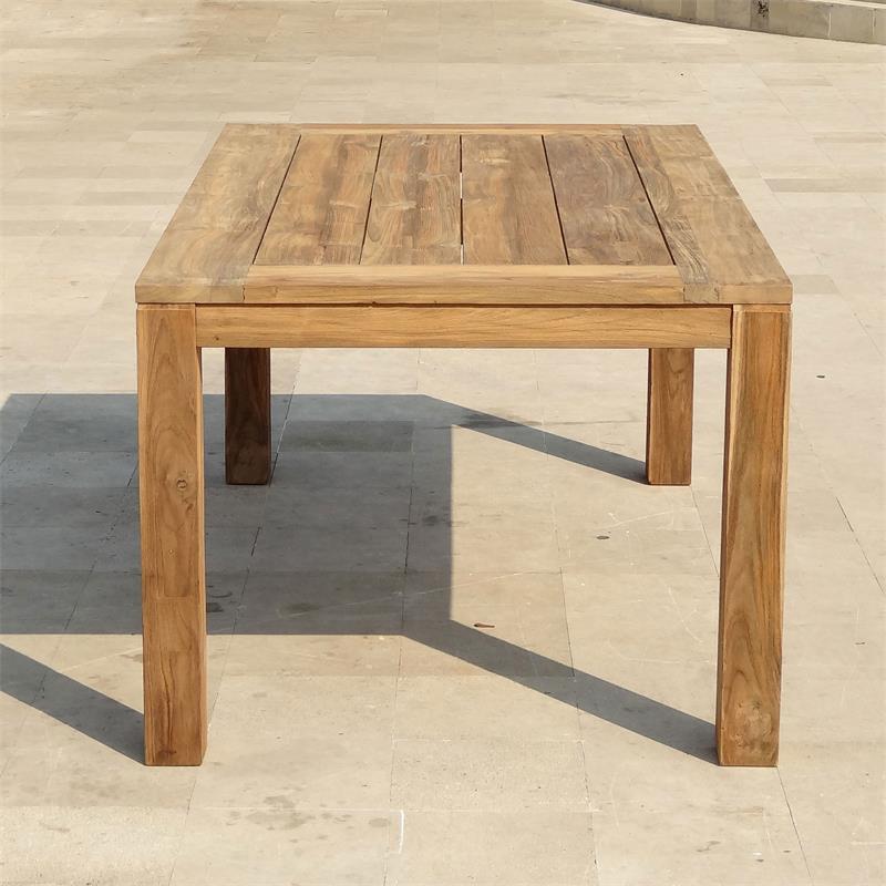 Dusun dining table 175 x 100 x 77 cm made of recycled teak - legs: 9x9cm, beam: 7cm, table top: 3cm