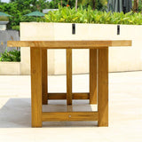 Vineyard Esstisch 230x100x75cm aus Recycle Teak - Beine: 9x9cm, Gestell: 8x5cm, Platte: 5cm