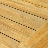 Dusun Esstisch 175 x 100 x 77 cm aus Recycle Teak - Beine: 9x9cm, Unterzug: 7cm, Tischplatte: 3cm