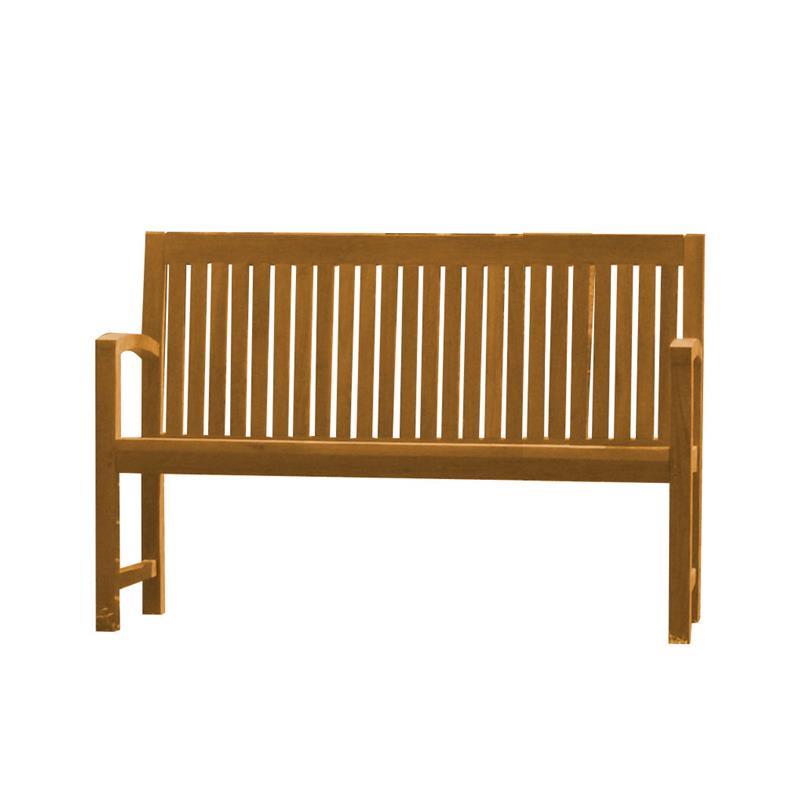 Banc de jardin Elégance 130 cm - Teck certifié GRADE A