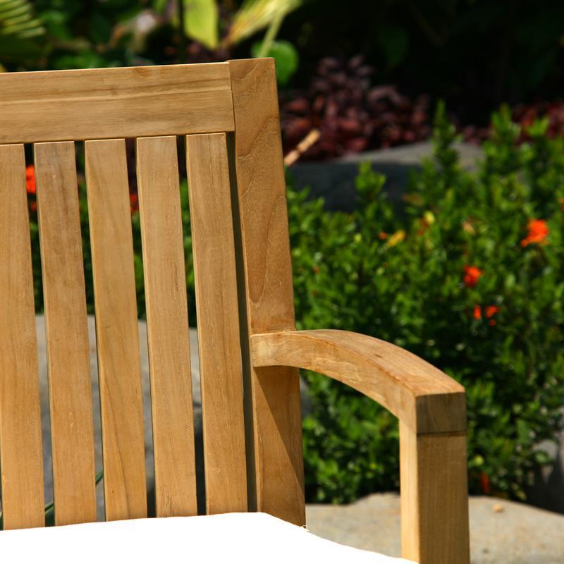 Banc de jardin Elégance 150 cm - Teck certifié GRADE A