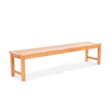 Banc de jardin Elégance sans dossier 180 cm - Teck certifié GRADE A