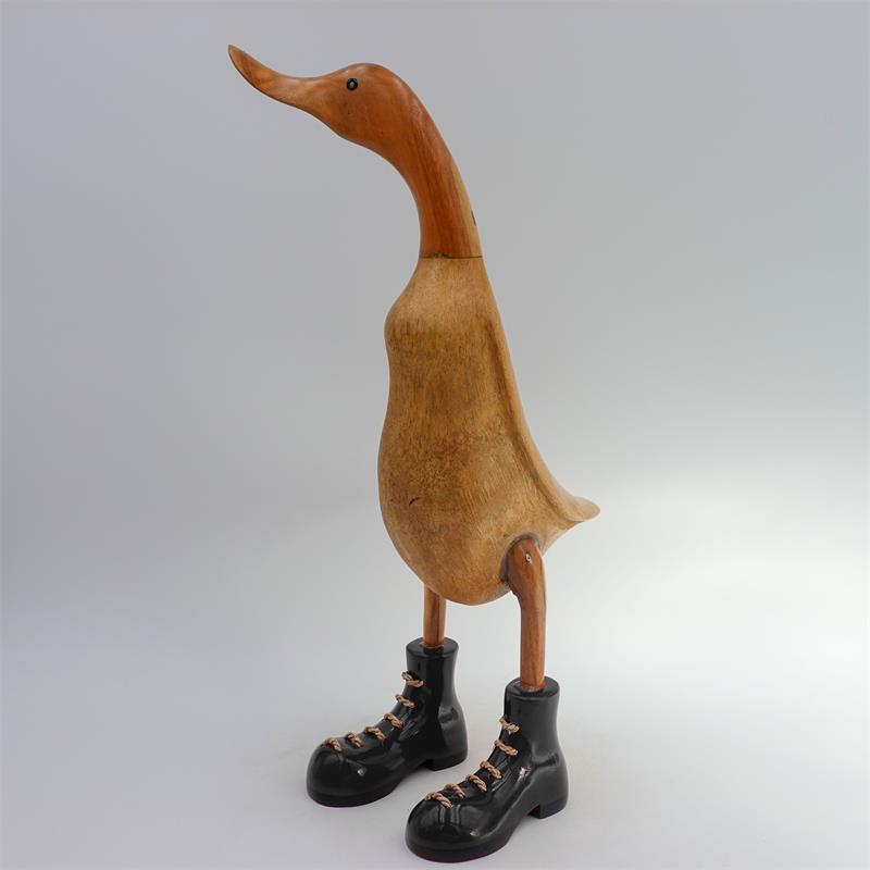 Duck »Charlotte« - large brown upright with black shoes