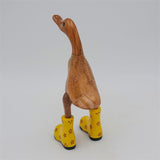 Duck »Dagmar« small brown upright with yellow flower shoes