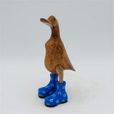 Duck »Rosalie« small brown upright blue with flowers