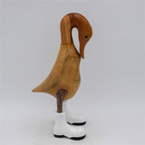 Duck »Paulina« medium brown upright with lowered head