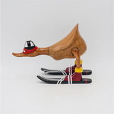 Duck »Mara« - small, leaning forward, brown with ski