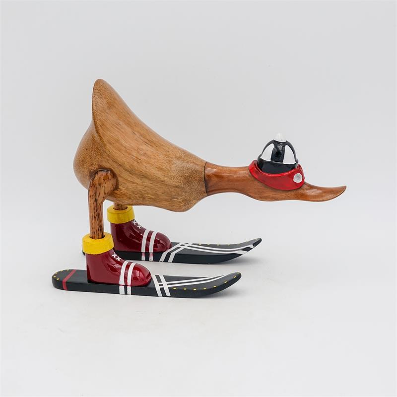 Duck »Mara« - small, leaning forward, brown with ski