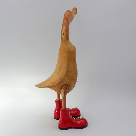 Duck »Carmen« - large brown upright red shoes