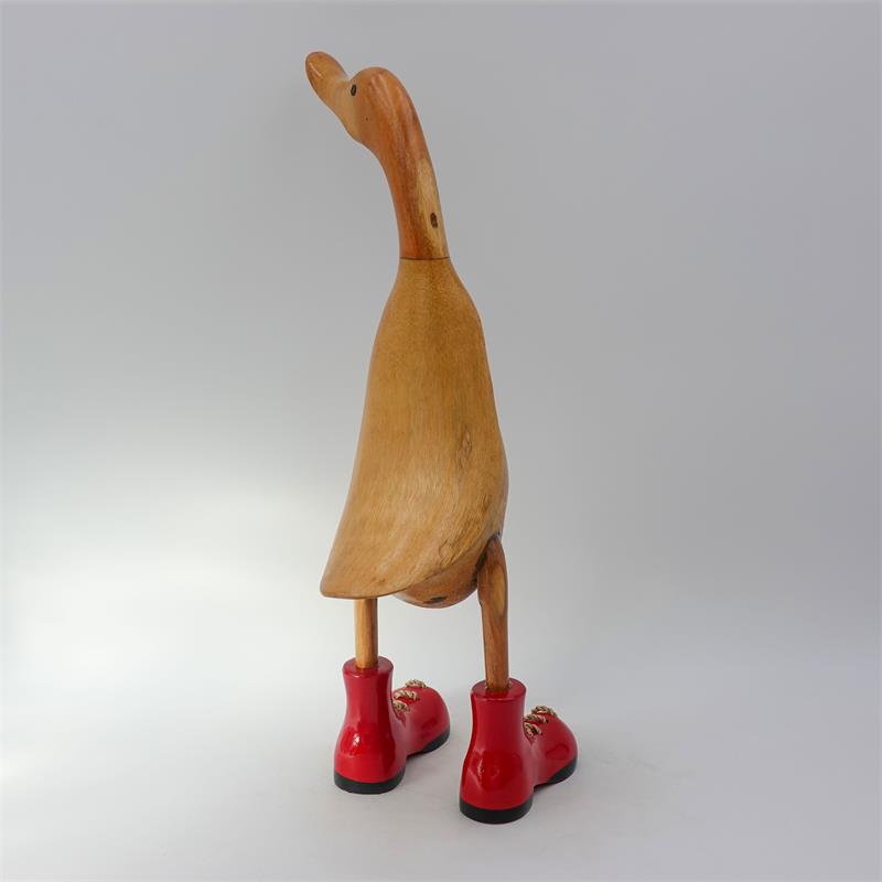 Duck »Carmen« - large brown upright red shoes