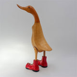 Duck »Carmen« - large brown upright red shoes