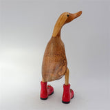 Canard "Claudia" - chaussures montantes rouges marron moyen