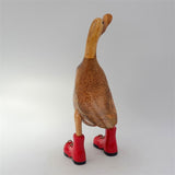 Canard "Claudia" - chaussures montantes rouges marron moyen