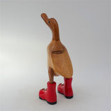 Duck »Chloe« - small brown upright with red shoes