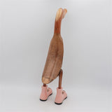 Duck »Olivia« giant beige-brown upright with pink shoes