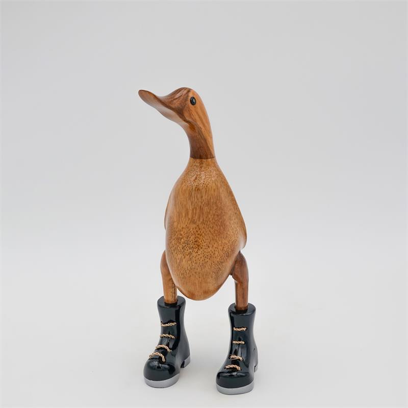 Canard « Walter » - petit montant marron avec chaussures noir/argent